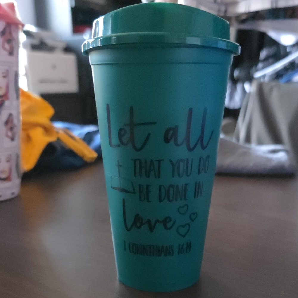 Teal Inspirational Tumbler